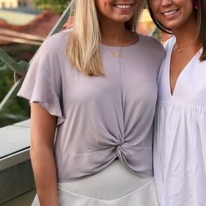 Vestique Twist Front Blouse